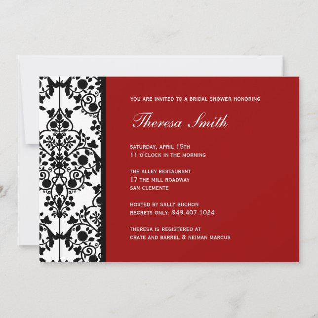 Bridal Shower Invitation (Front)