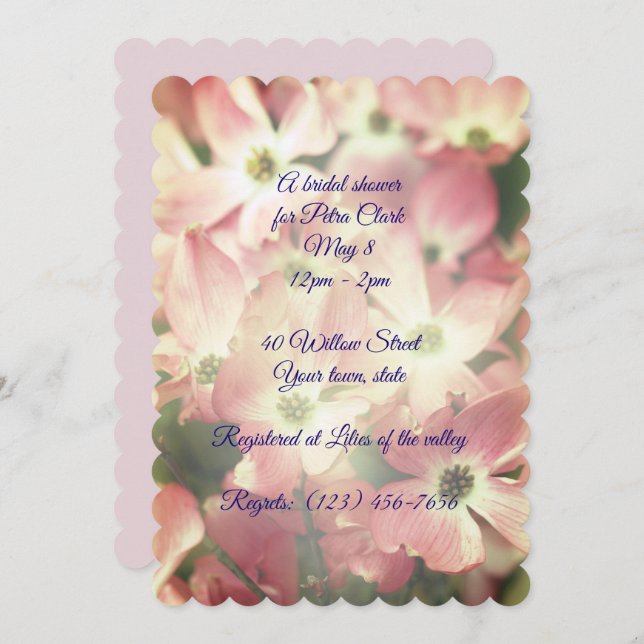 Bridal Shower Invitation (Front/Back)