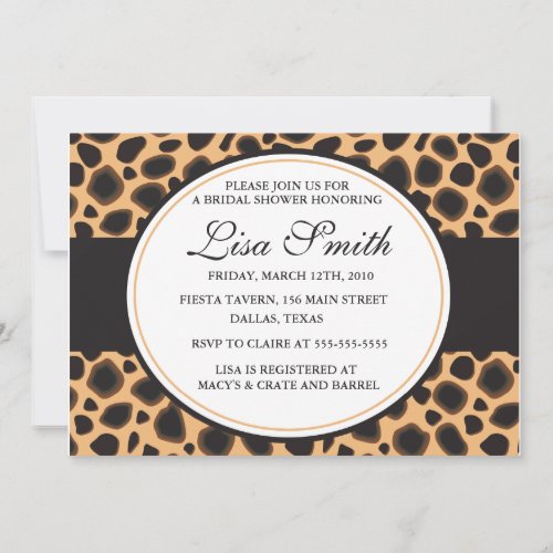 Bridal Shower Custom Invitations