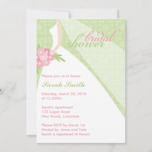 Bridal Shower Custom Invitation