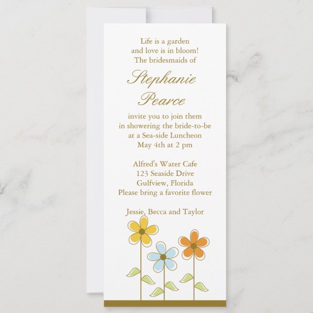 Bridal Shower Invitation (Front)