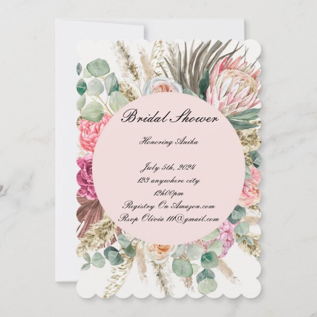 BRIDAL SHOWER INVITATION (Front)