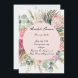 BRIDAL SHOWER INVITATION<br><div class="desc">FLORAL PINK BOTANICAL BRIDAL SHOWER INVITATIONS</div>