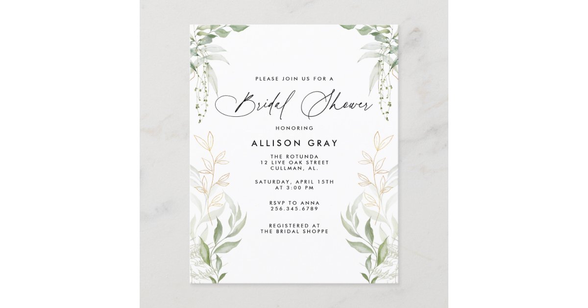 Bridal Shower Invitation | Zazzle