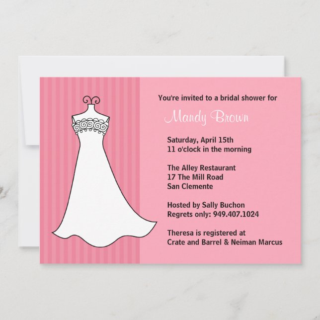 Bridal Shower Invitation (Front)