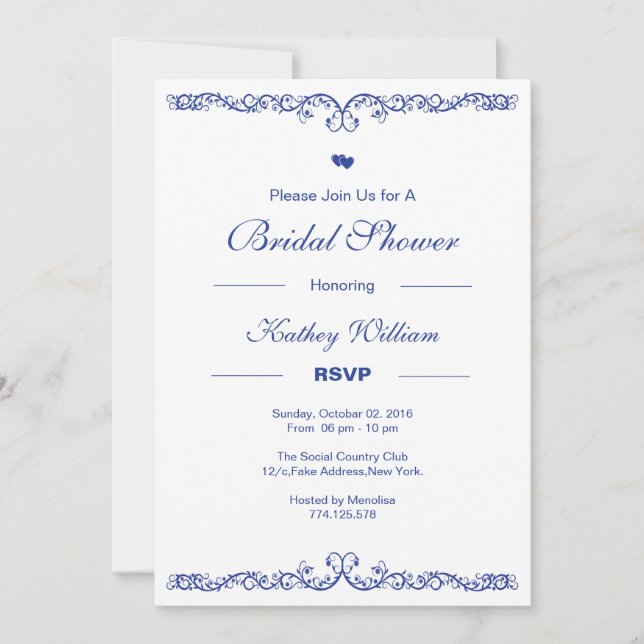 Bridal shower invitation (Front)