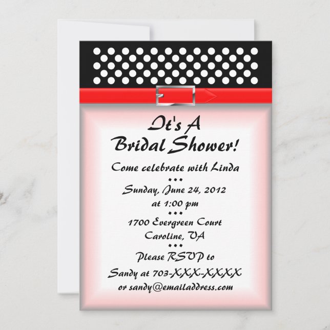 Bridal Shower Invitation (Front)