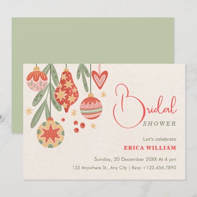 Bridal shower  invitation (Front/Back)