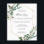 Bridal Shower Invitation<br><div class="desc">All aspects of this design can be edited (font, text size, or floral accents moved/removed) to fit your needs. Please contact me if you need help with this design.</div>