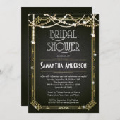 Bridal Shower invitation / Art Deco (Front/Back)