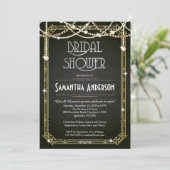Bridal Shower invitation / Art Deco (Standing Front)
