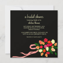 Bridal Shower Invitation [Black]