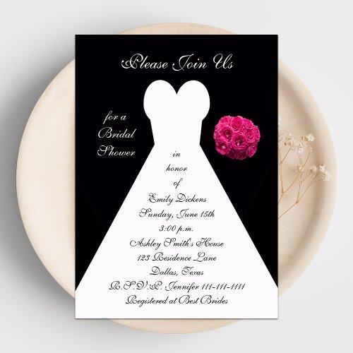 Bridal Shower Invitation -- Bridal Gown