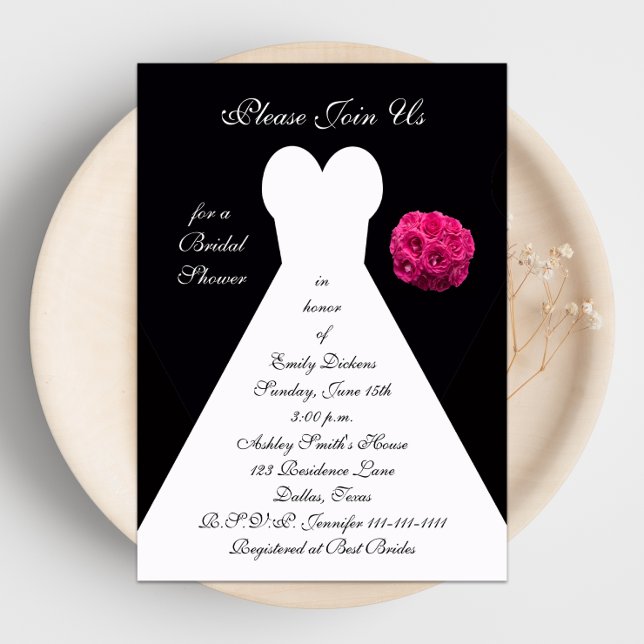 Bridal Shower Invitation -- Bridal Gown