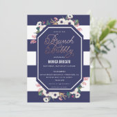 BRIDAL SHOWER INVITATION - brunch and bubbly champ (Standing Front)