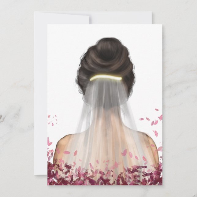 Bridal shower invitation card (Front)