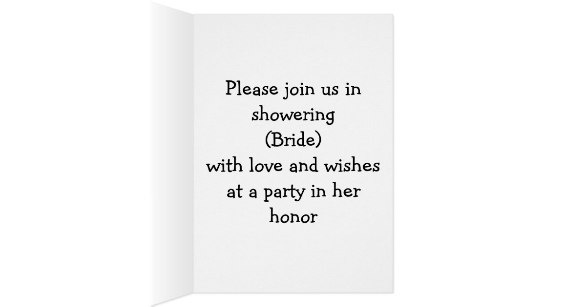 Bridal Shower Invitation cartoon Card | Zazzle