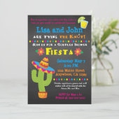 Bridal Shower Invitation- Couples, Fiesta Invitation (Standing Front)