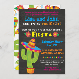 Bridal Shower Invitation- Couples, Fiesta Invitation