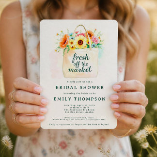 Bridal Shower Invitation Fresh Off The Market