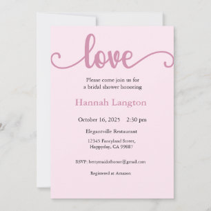 Bridal Shower Invitation, Future Mrs, Love Invitation