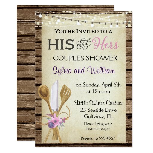 His And Hers Wedding Invitations 4