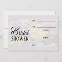Bridal Shower Invitation - Lilac