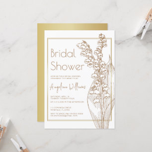 Bridal Shower Invitation lilies of the valley 