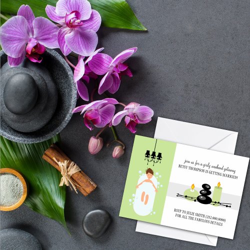 Bridal Shower Invitation or A Spa Weekend Getaway