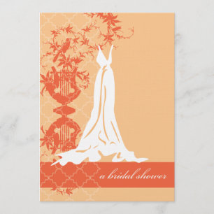 Bridal Shower Invitation Orange