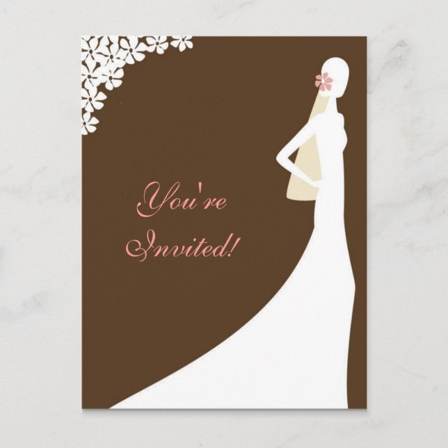 Bridal Shower Invitation Postcard (Front)