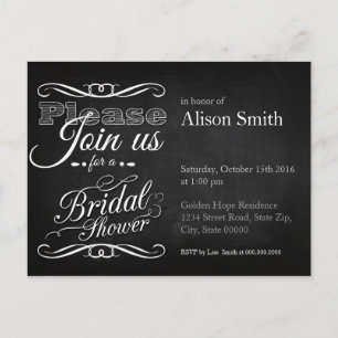 Bridal Shower Invitation Postcard
