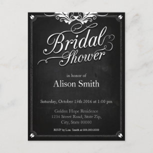 Bridal Shower Invitation Postcard