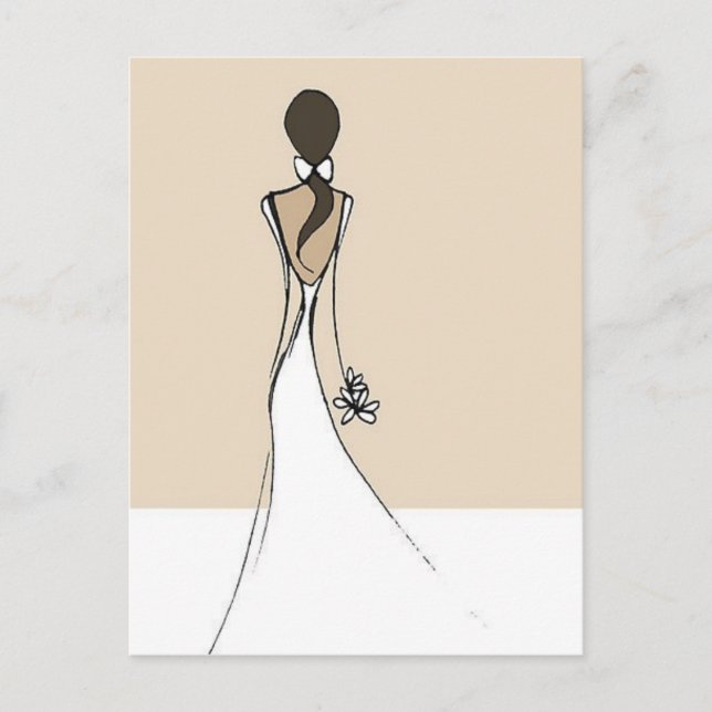 Bridal Shower Invitation Postcard (Front)