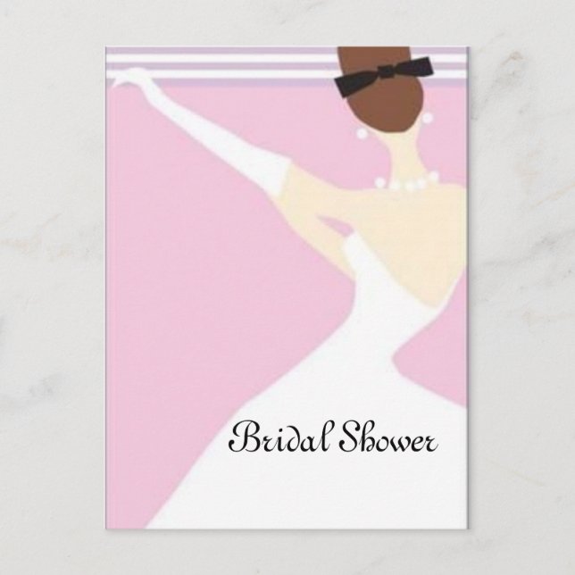 Bridal Shower Invitation Postcard (Front)