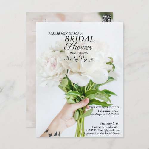 Bridal Shower Invitation  Postcard Letterhead Jigs