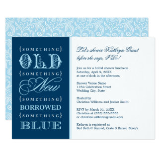 Something Blue Bridal Shower Invitations 9