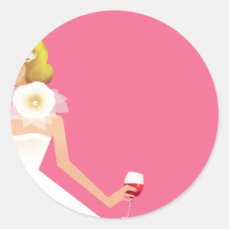 Bridal shower invitation sticker