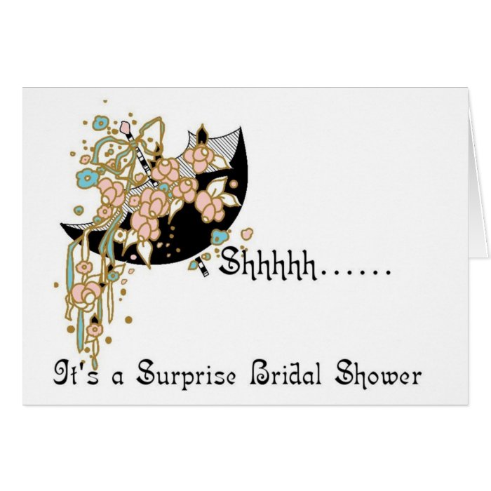 Bridal Shower Invitation   Surprise Cards