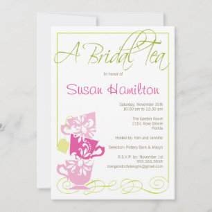Bridal Shower Invitation - Tea