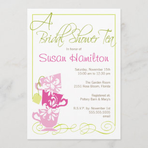 Bridal Shower Invitation - Tea