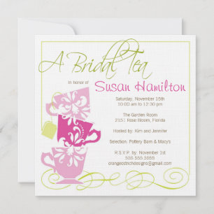 Bridal Shower Invitation - Tea