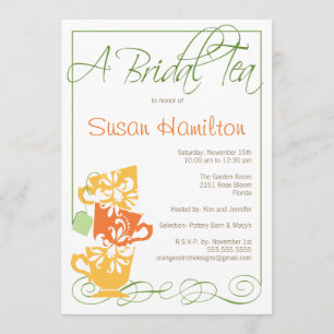 Bridal Shower Invitation - Tea