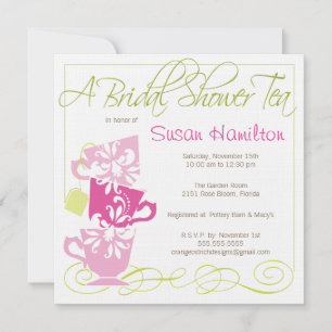 Bridal Shower Invitation - Tea