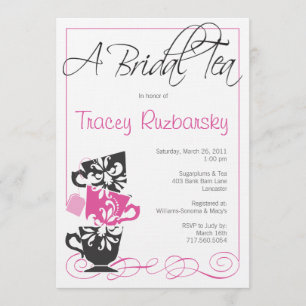 Bridal Shower Invitation - Tea