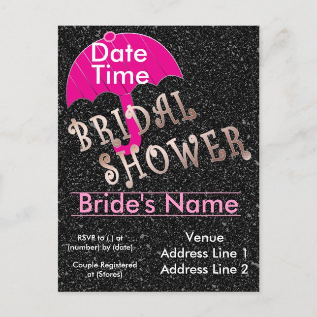 Bridal Shower Invitation Template (Front)