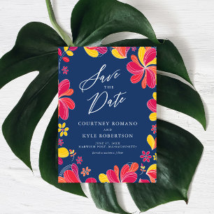 Bridal Shower Invitation, Tropical, Hawaiian, Luau Invitation