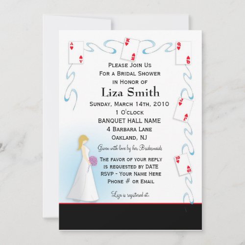 Bridal Shower Invitation - Vegas Theme