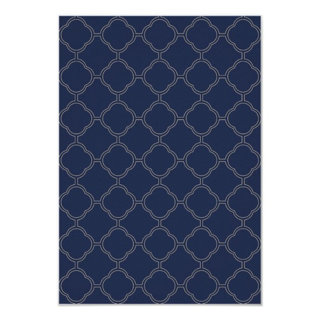 Bridal Shower Invitation, Vintage Navy Gold Flower Card