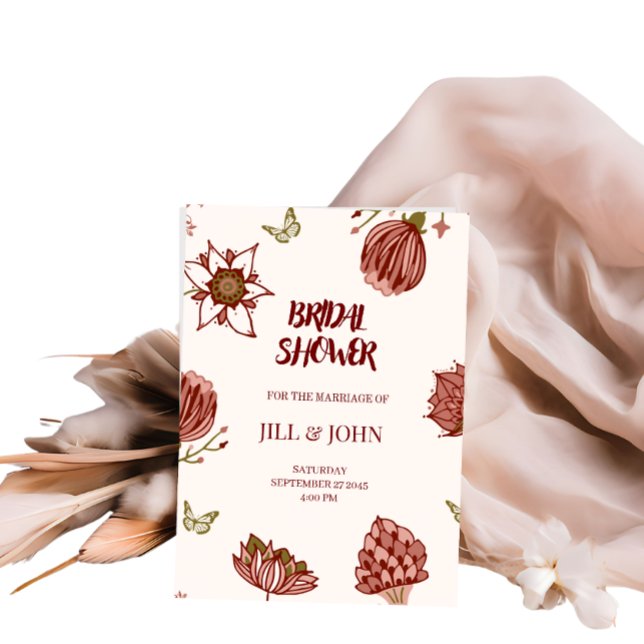 Bridal Shower Invitation Wedding Botanical  (Creator Uploaded)